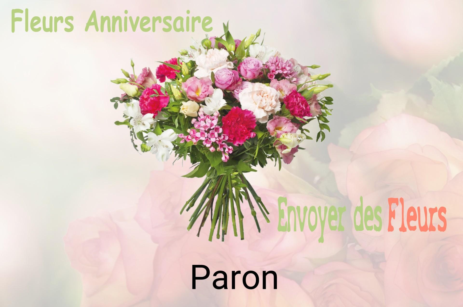 Bouquet de fleurs d’anniversaire livré à Paron