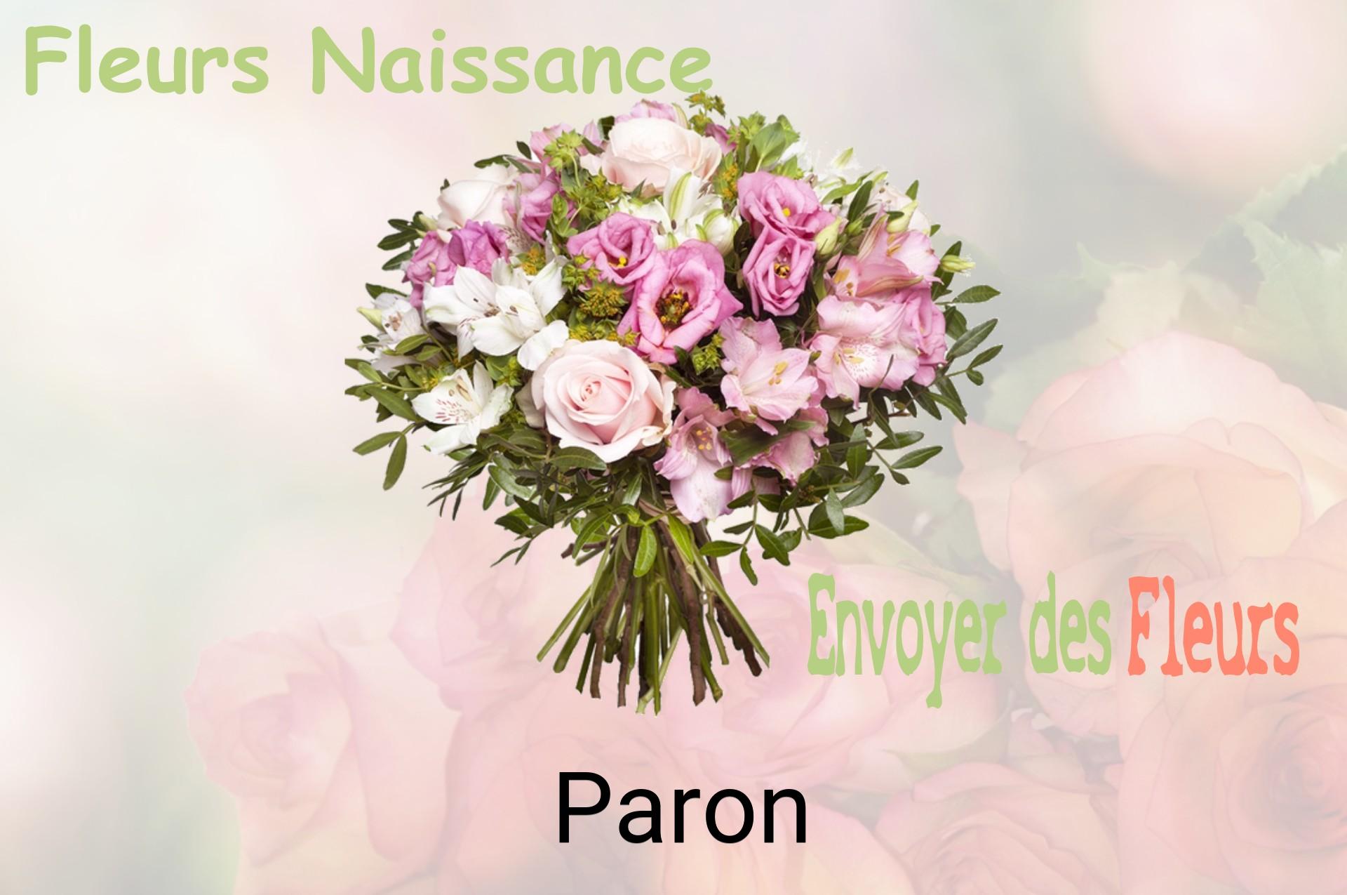 Bouquet de fleurs de naissance livré à Paron